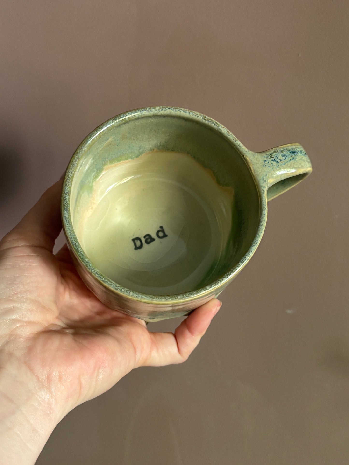 'Dad' Shoreline Mug in Cream Moss