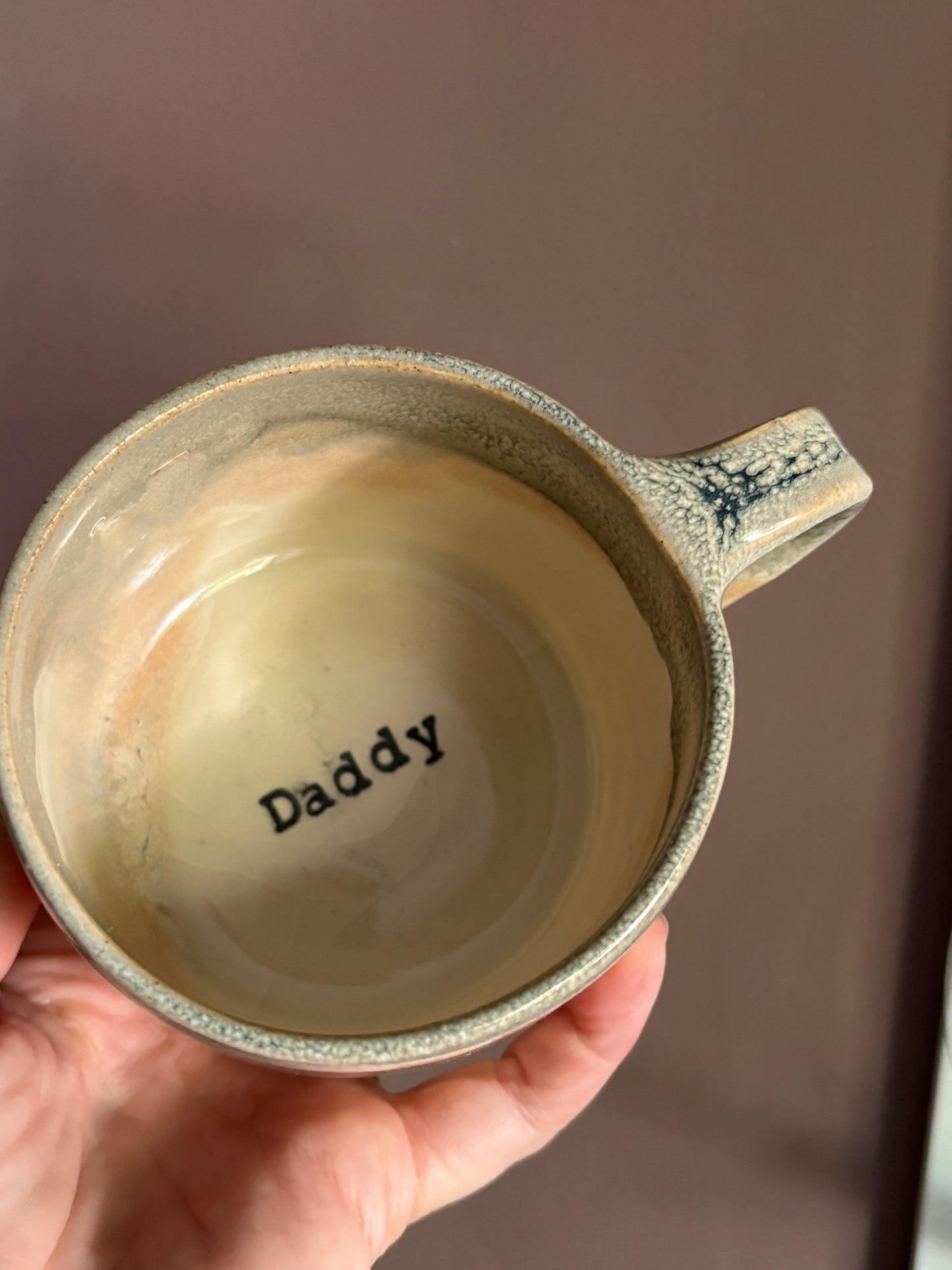 'Daddy' Shoreline Mug in Cream Moss