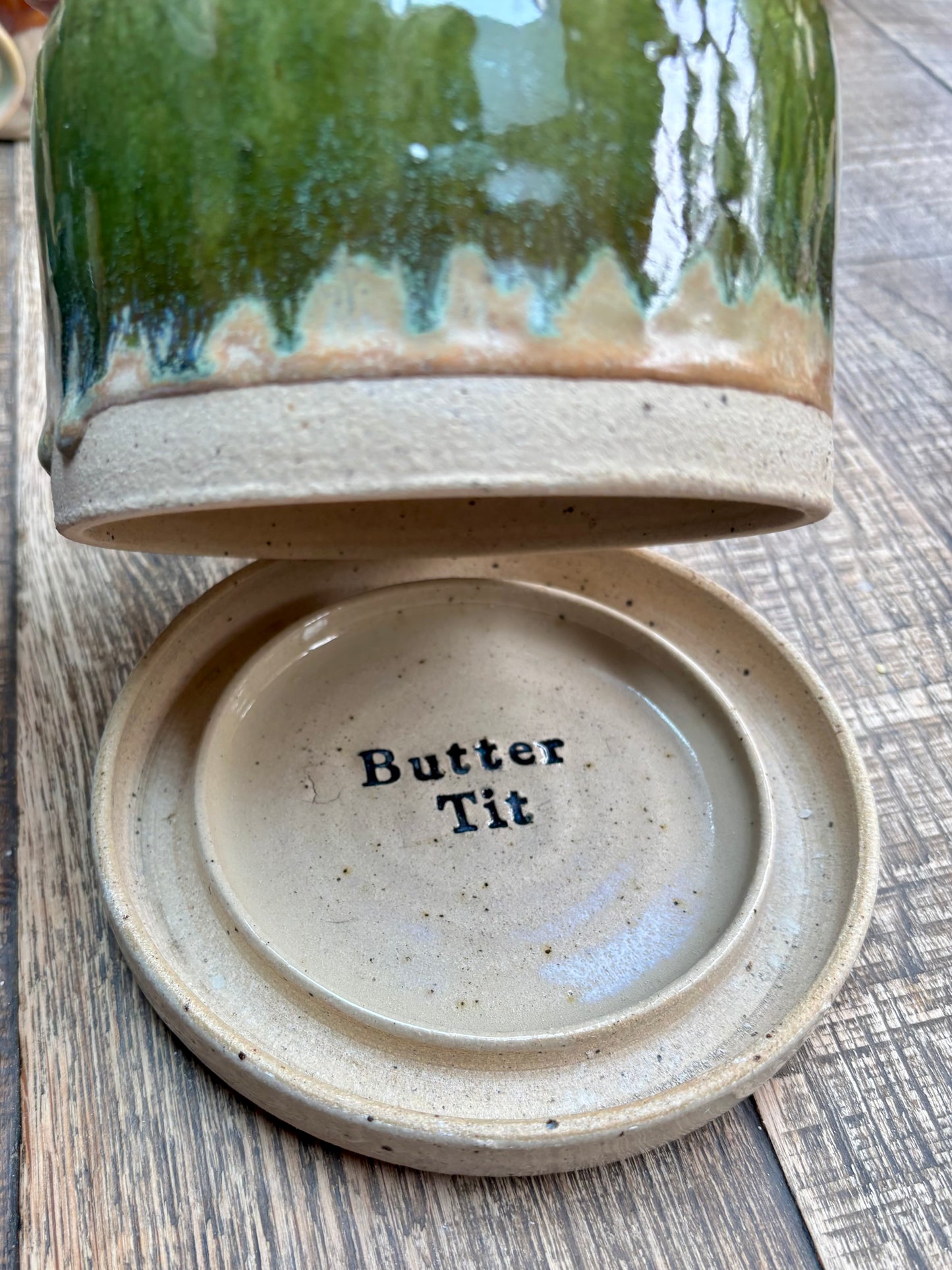 Custom Shoreline Butter Dish