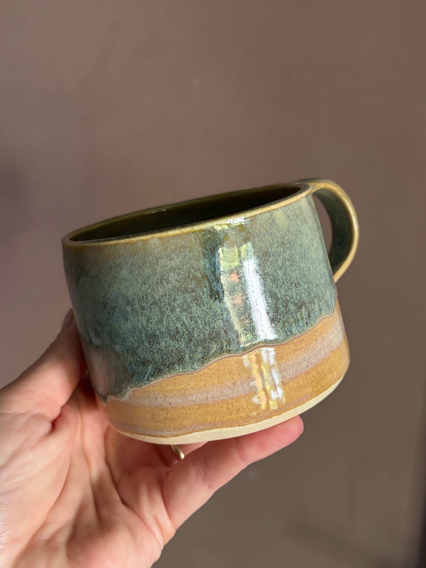 'Best Dad' Shoreline Mug in Cream Moss