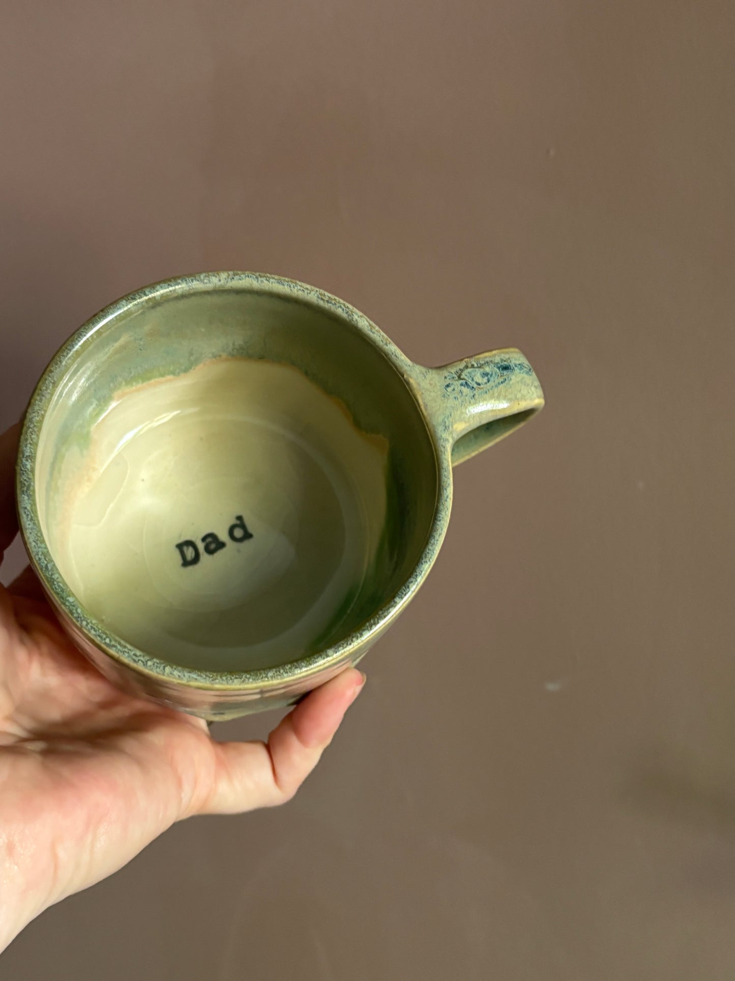 'Dad' Shoreline Mug in Cream Moss