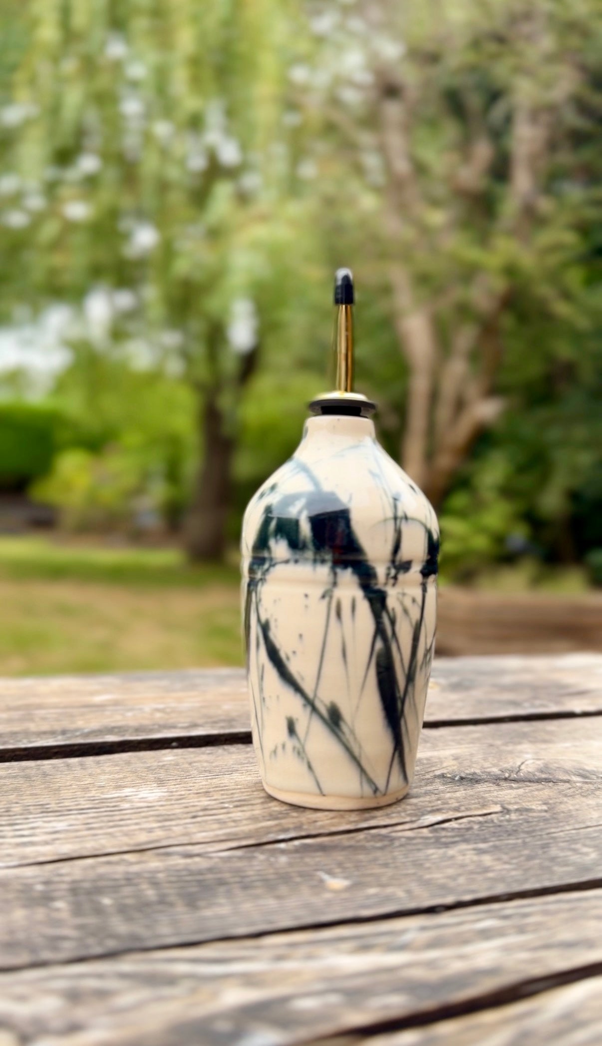 (03) Oil Bottle in monochrome