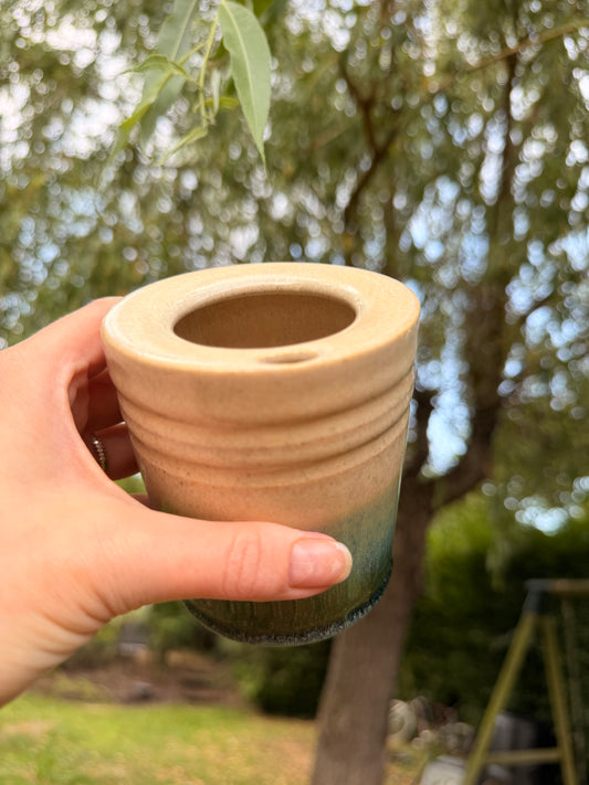 (06) Travel cup/ Iced coffee cup in River Moss