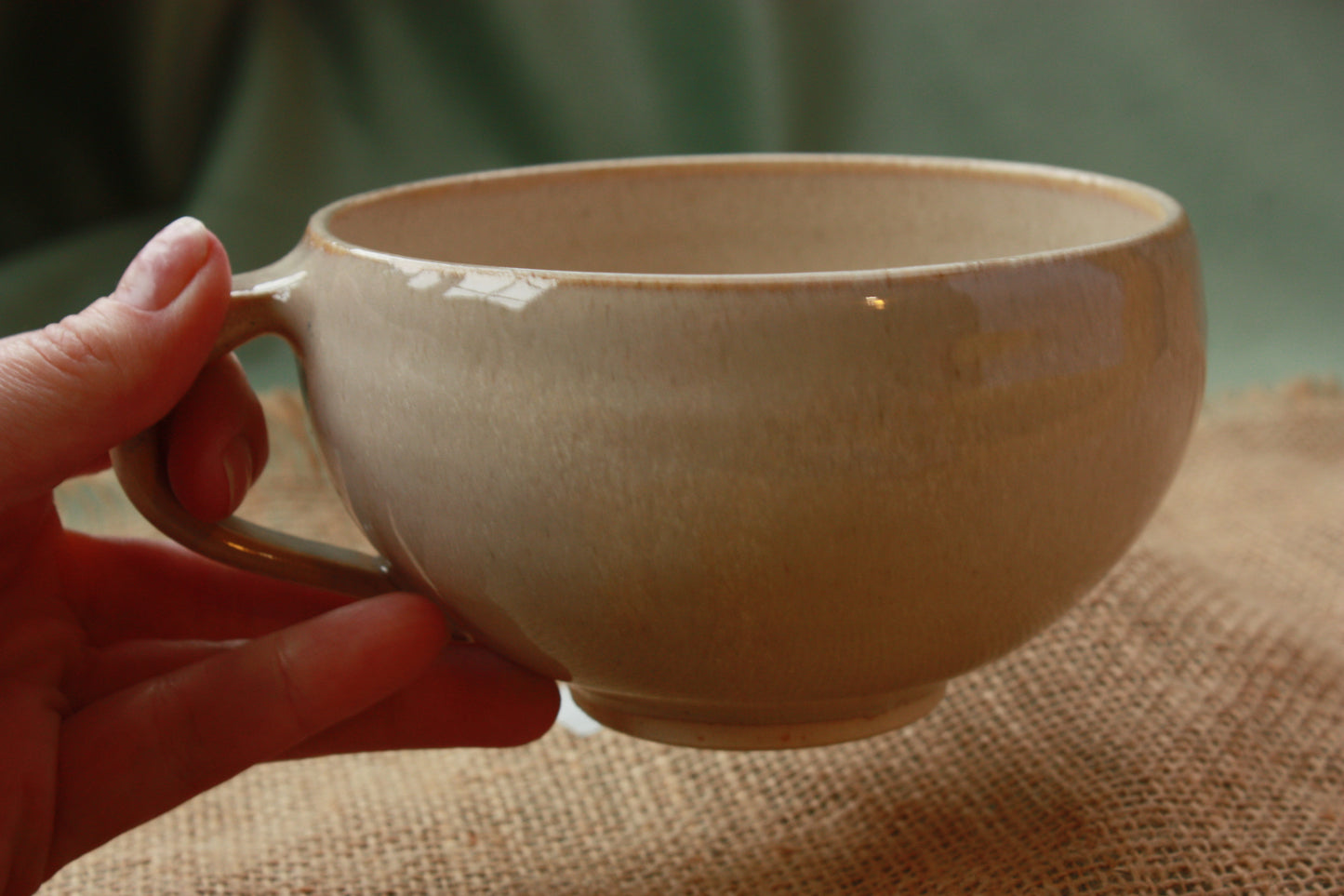 Latte Cup in Linen