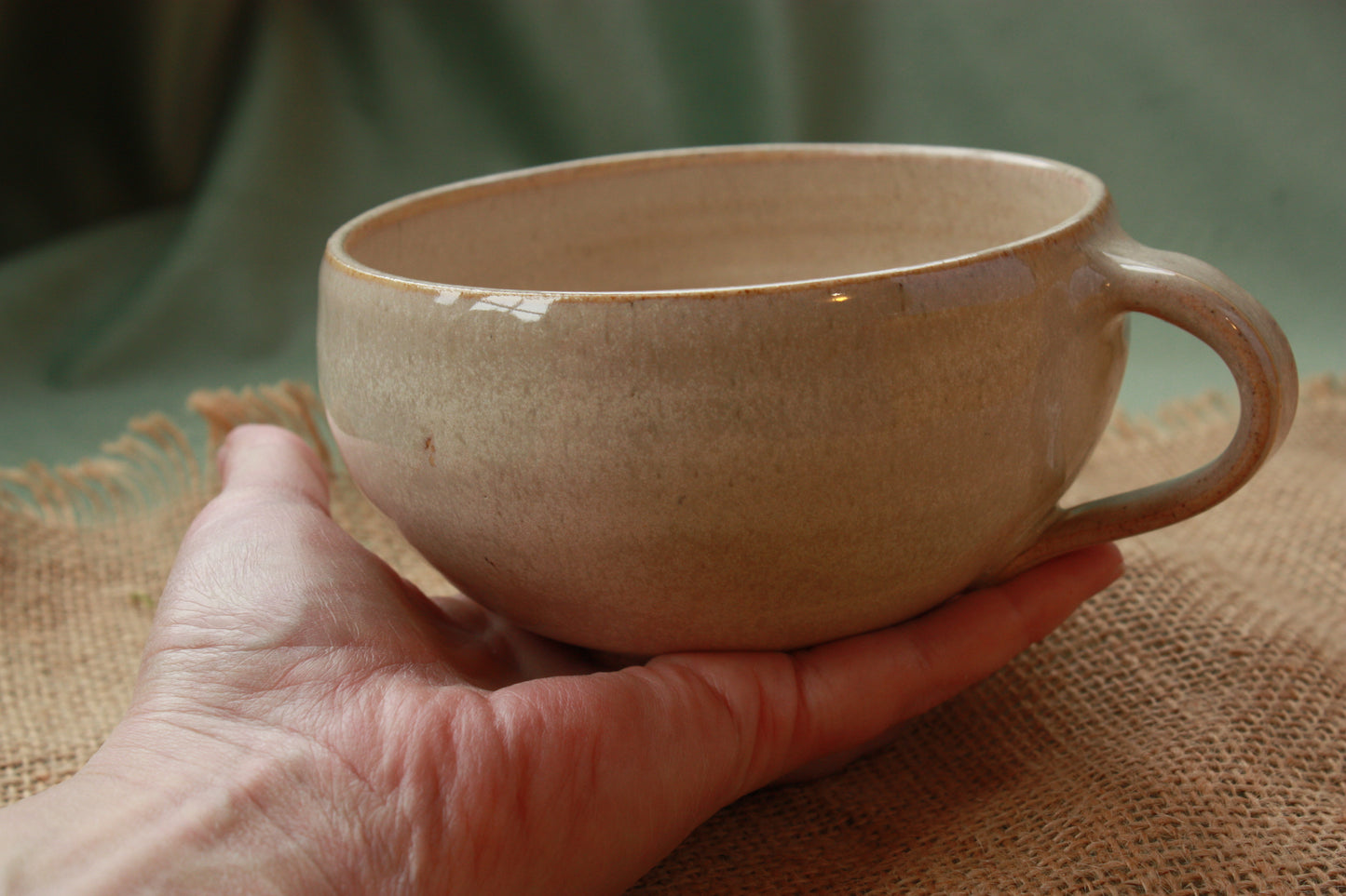 Latte Cup in Linen