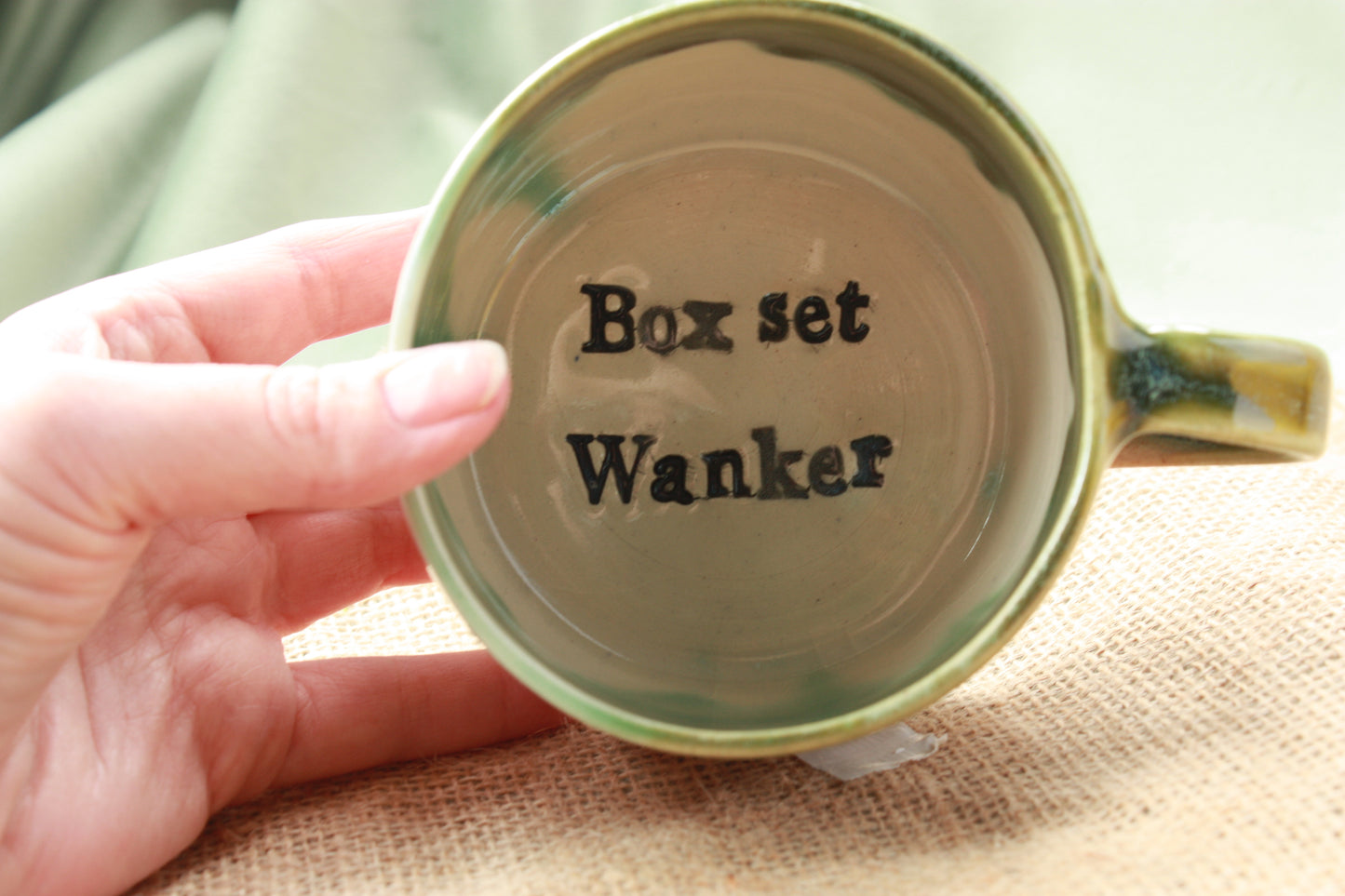 "Box-Set Wanker" Profanity Mug