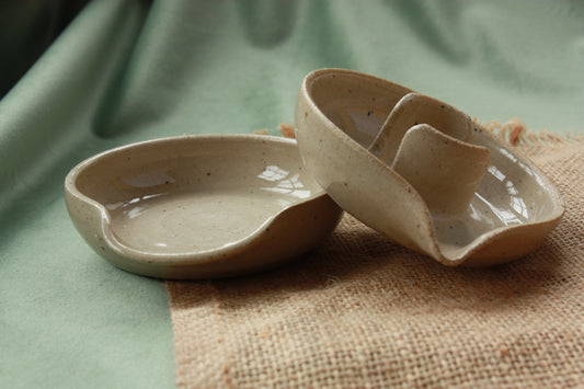 Sponge Holder and Spoon Rest Kitchen Set in Linen