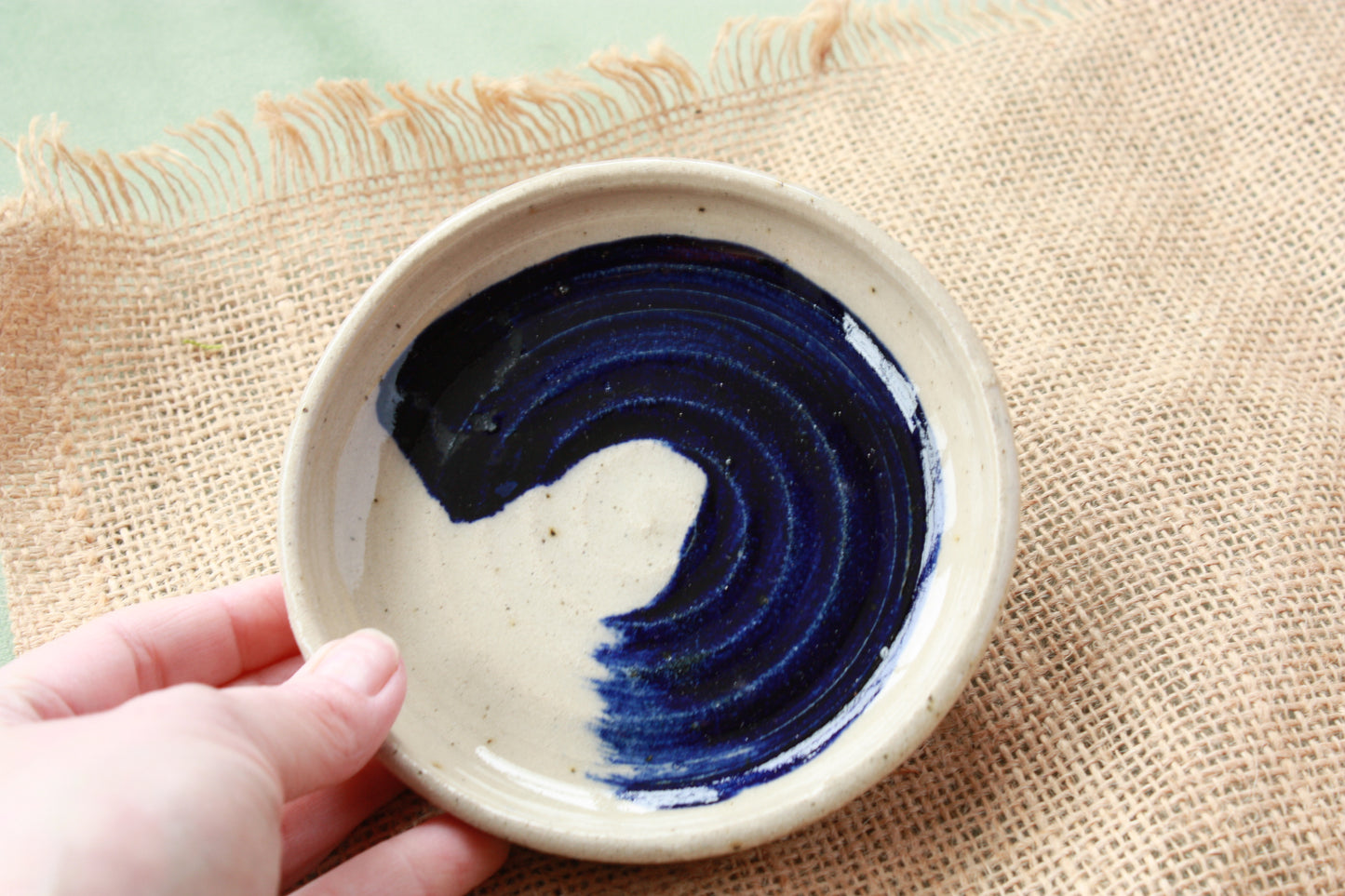 Soap/Trinket Dish in Salt & Ink