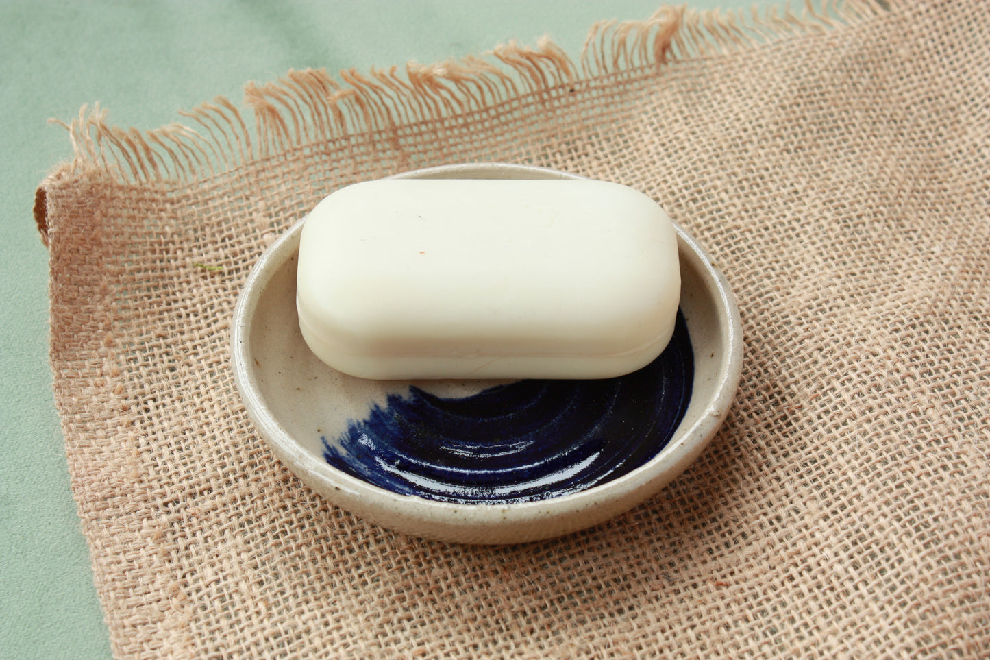 Soap/Trinket Dish in Salt & Ink