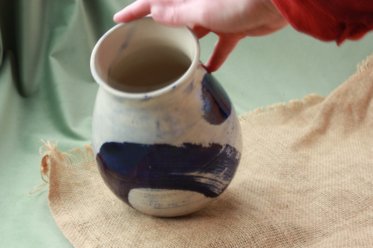 Vase in Ink & Salt