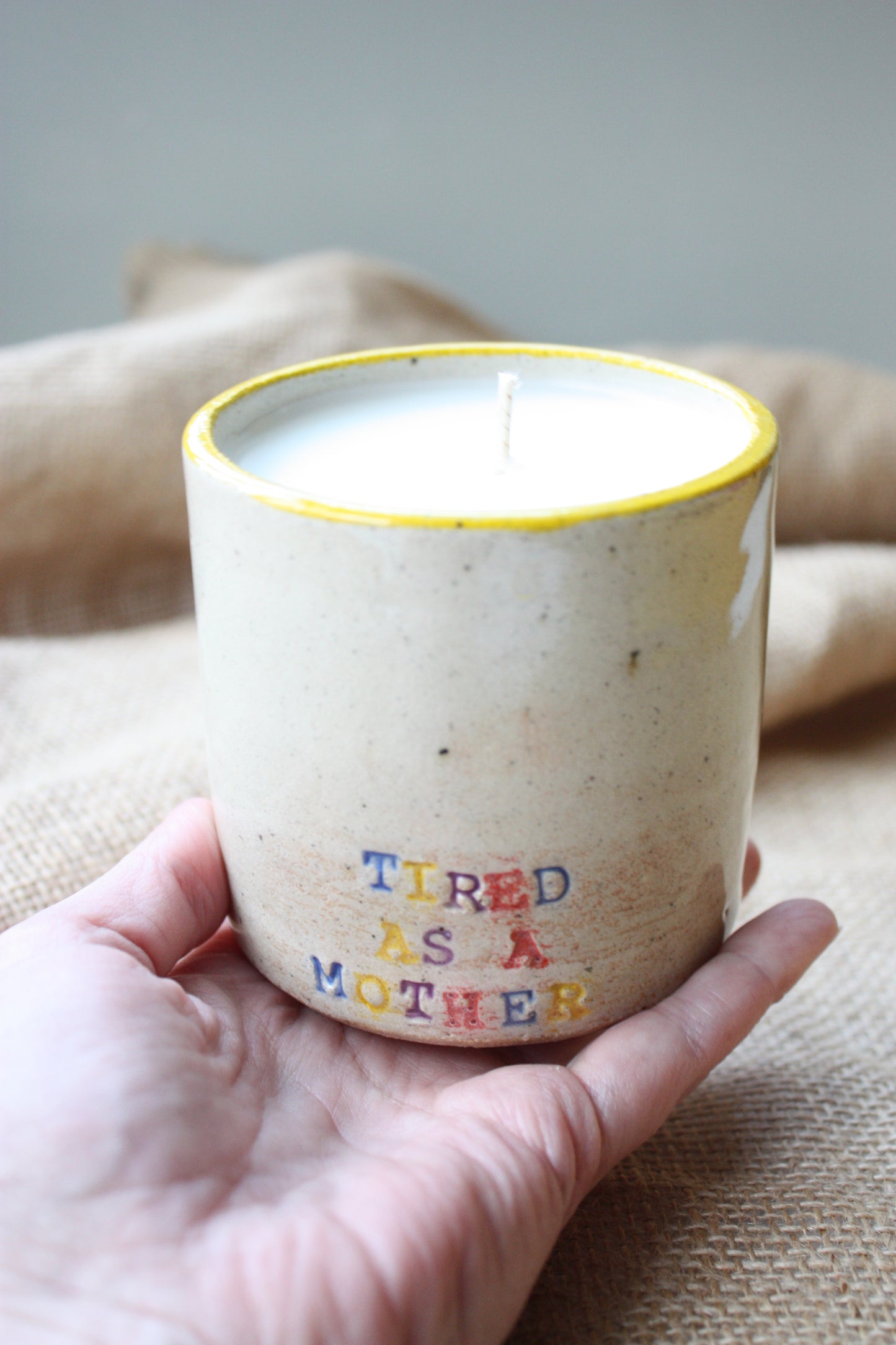 Scented 'Tired as a Mother' Candles