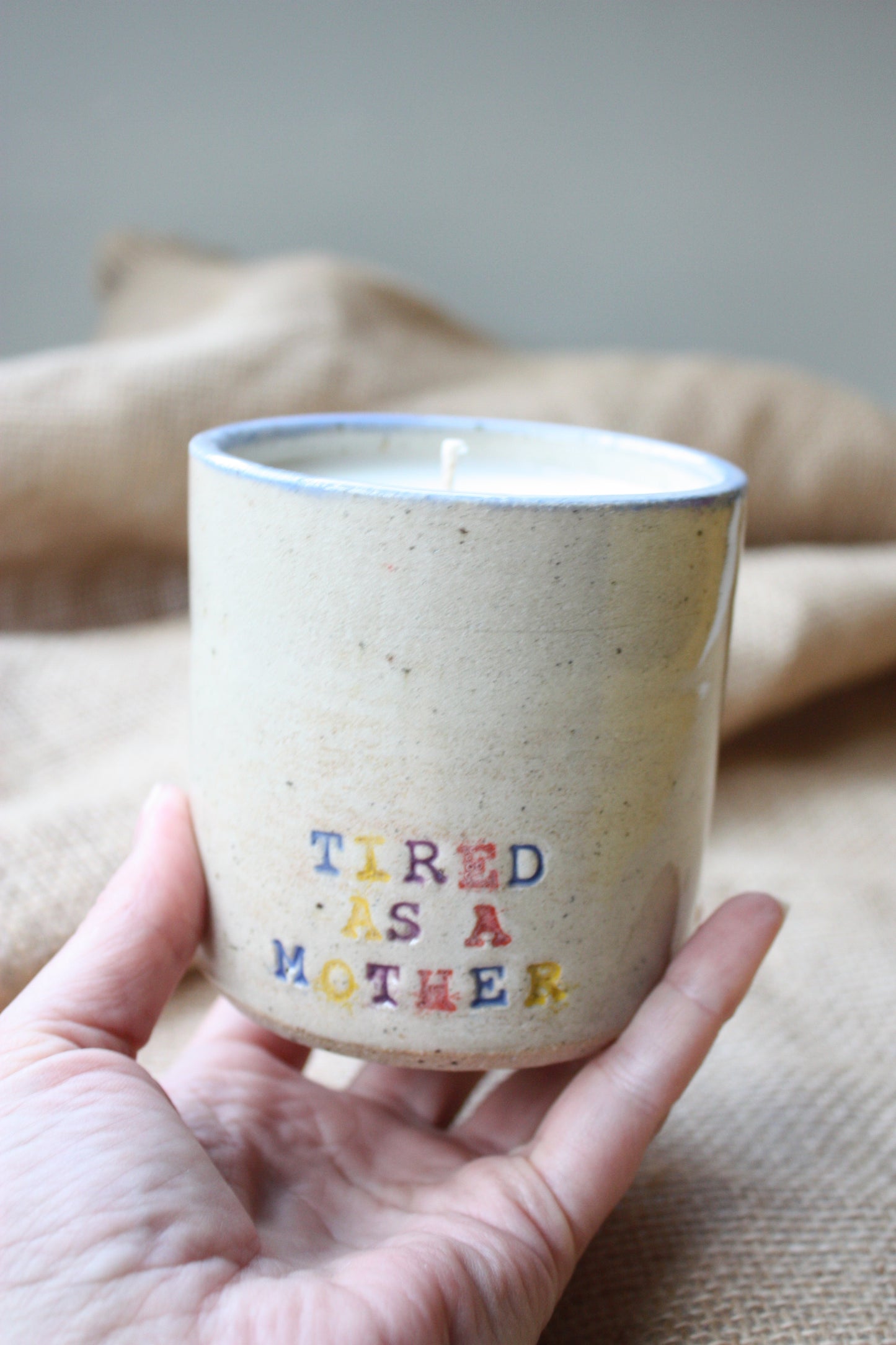Scented 'Tired as a Mother' Candles