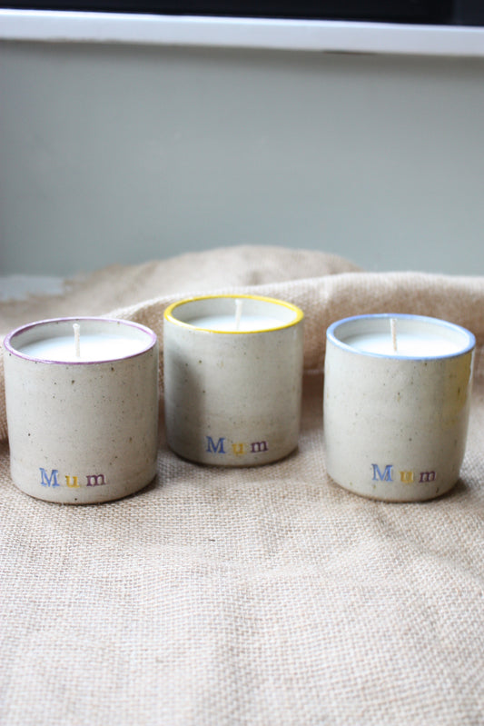 Scented 'Mum' Candles